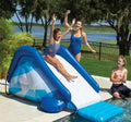 Large Inflatable Water Slide For Swimming Pool With Safety Handles And Water Spray Fun