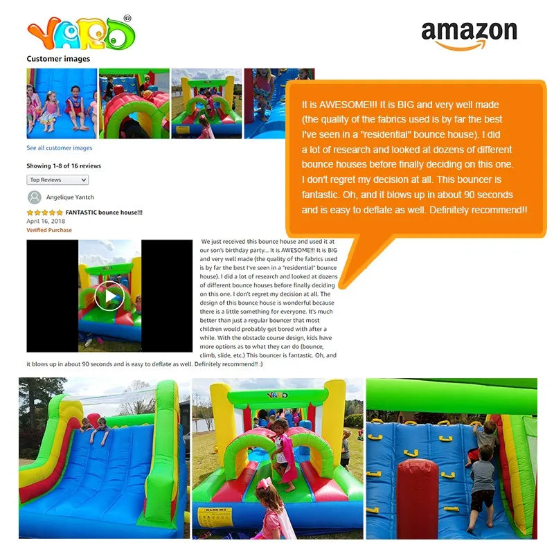Summer Water Park Inflatable Water Slide Bouncy Castles Dual Slides Pool Bouncer