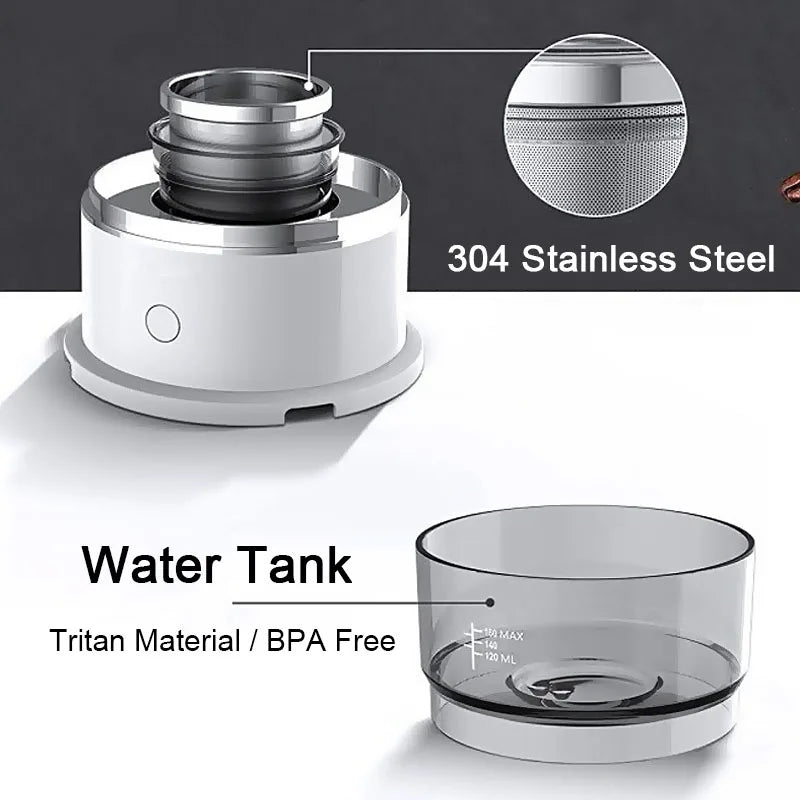 Flashbox Mini Hand-Pressed Coffee Maker with Coffee Grinder & Hand Drip Americano Brewer