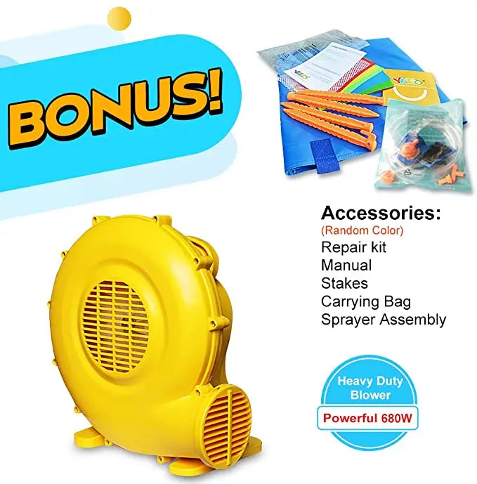 Summer Water Park Inflatable Water Slide Bouncy Castles Dual Slides Pool Bouncer