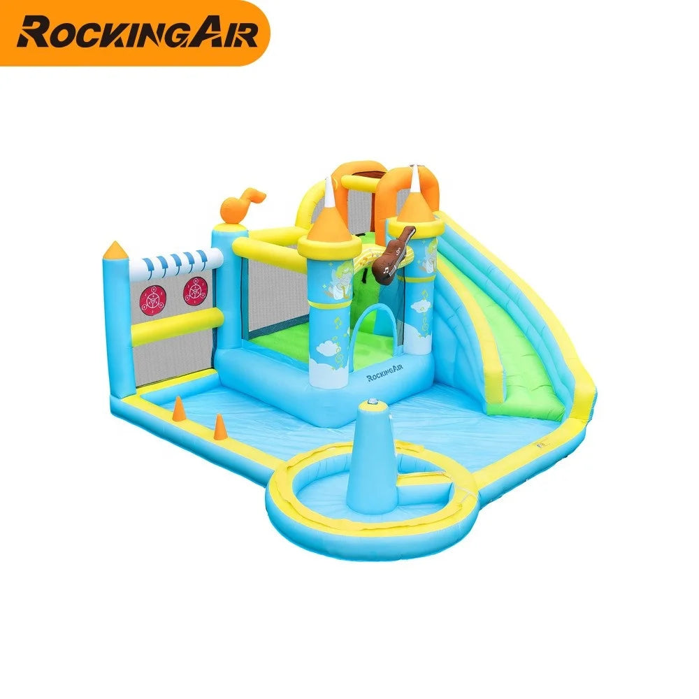 Wholesale Water Slide Inflatable Bouncer - Commercial Jumping Castle With Obstacle Course, For Parties/Events