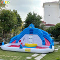 Summer Water Park Inflatable Water Slide Bouncy Castles Dual Slides Pool Bouncer