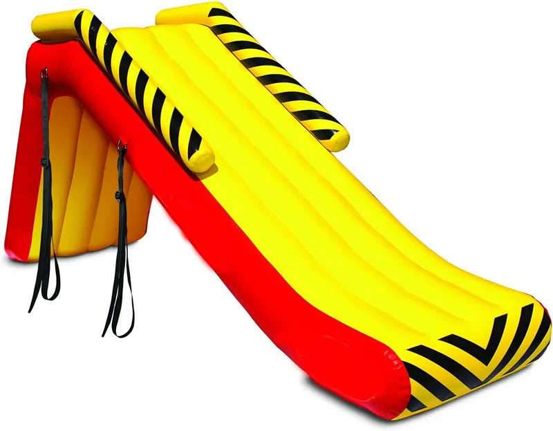 Large Inflatable Water Slide For Swimming Pool With Safety Handles And Water Spray Fun